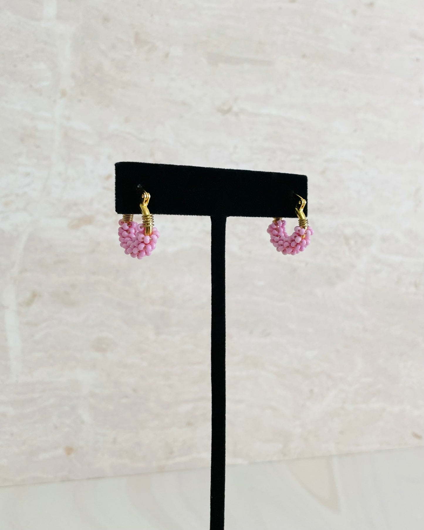 Arracadas Olimpia - Rosa Pastel