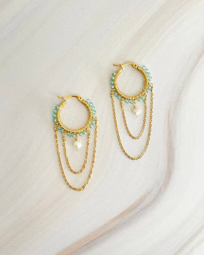 Aretes Camille - Azul