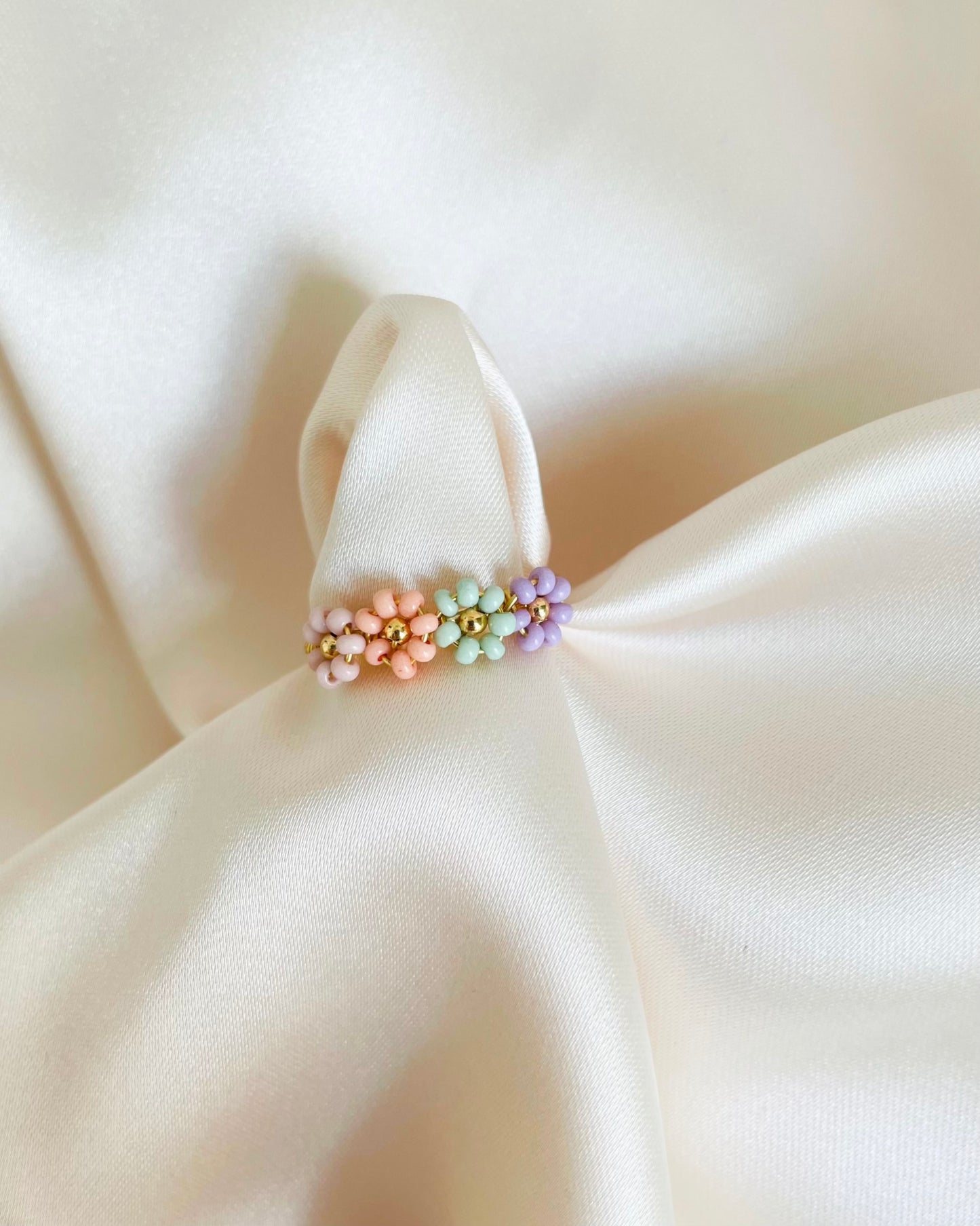 Anillo Dafne - Arcoíris pastel