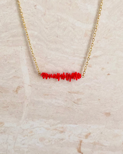 Collar Briseida - Coral