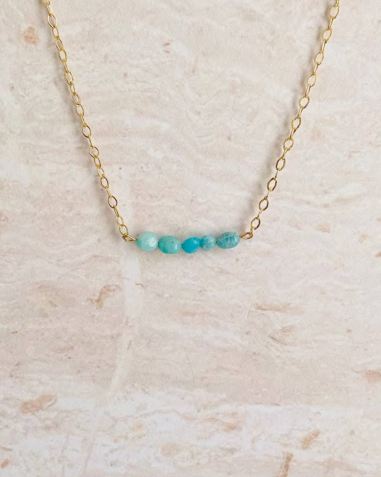 Collar Briseida - Amazonita
