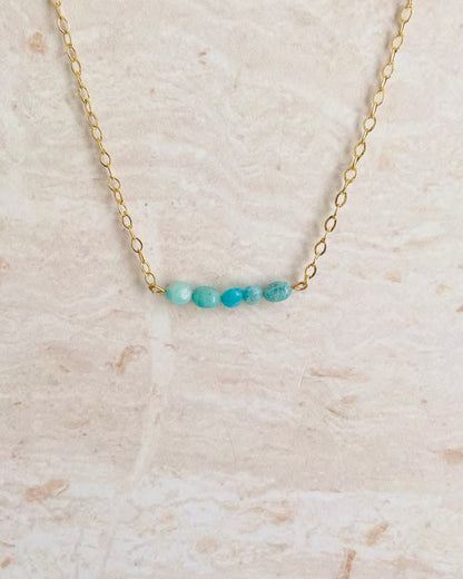 Collar Briseida - Amazonita