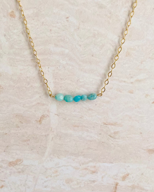 Collar Briseida - Amazonita