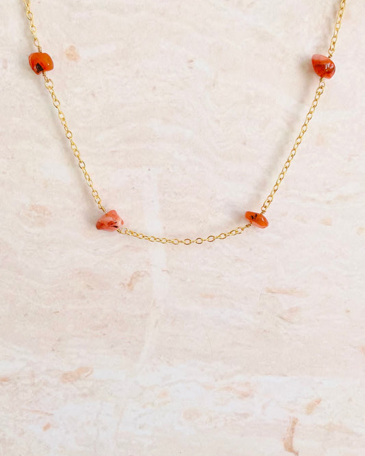 Collar Roma - Ágata Roja