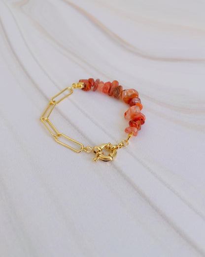 Pulsera Sienna - Ágata Roja