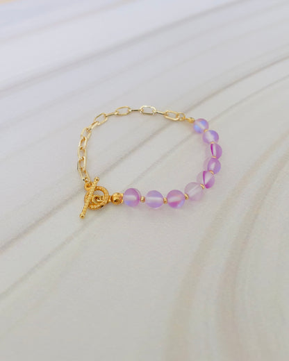 Pulsera Sienna - Cuarzo Electrificado Morado