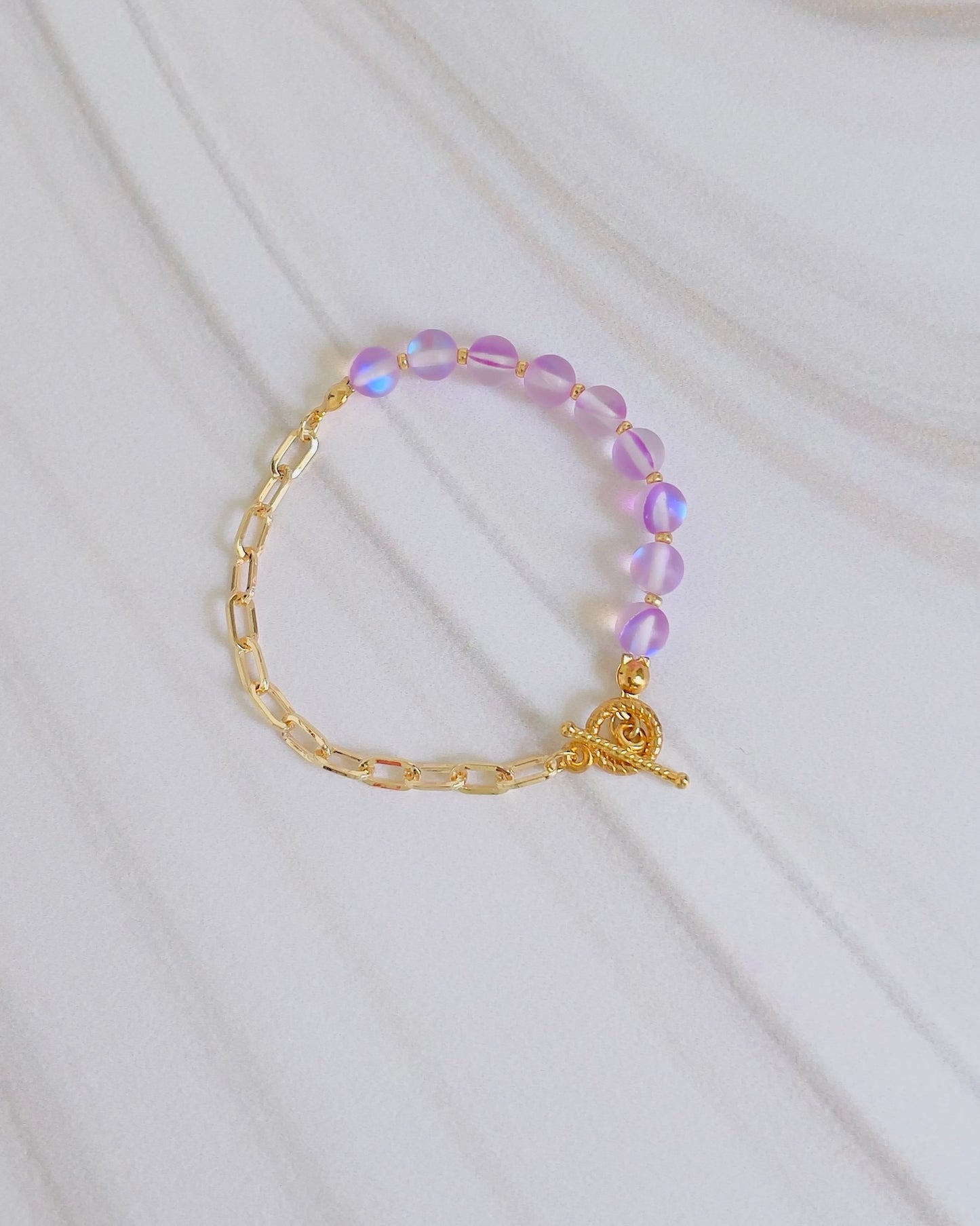Pulsera Sienna - Cuarzo Electrificado Morado