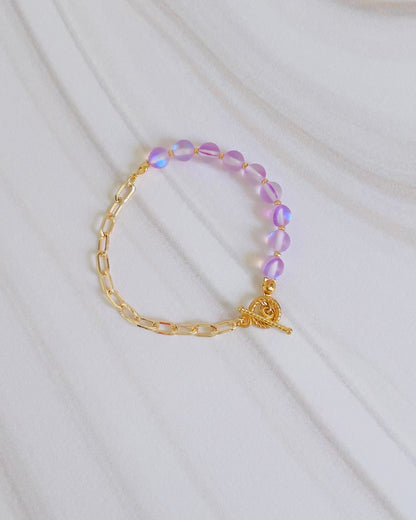 Pulsera Sienna - Cuarzo Electrificado Morado